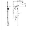 NR2105-pdf NRO2105ABG Brushed Gold Twin Shower Rail