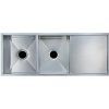 TS1160-0 S TS Chrome Double Drop in/Undermount Sink 1160X460X230mm