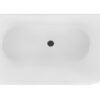 tinywow_NOVA 1500L 3_64709494 Nova 1500mm Left Corner Fluted Matt White Freestanding Bath