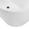 tinywow_NOVA 1500L 4_64709604 Nova 1500mm Left Corner Fluted Matt White Freestanding Bath