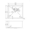 TS Chrome Drop in/Undermount Sink 500x450x230mm