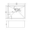 ts600450300-10d-spec TS Chrome Drop in/Undermount Sink 600x450x300mm