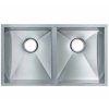 ts770450215-6-n TS Chrome Double Drop in/Undermount Sink 770x450x215mm