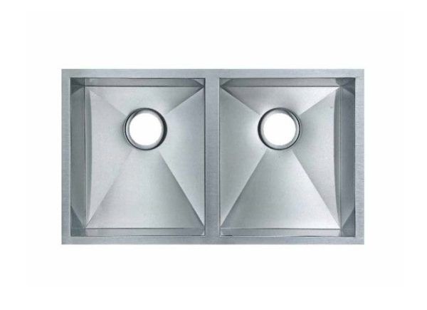 TS Chrome Double Drop in/Undermount Sink 770x450x215mm