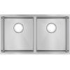 ts820457230-7 TS Chrome Double Drop in/Undermount Sink 820x457x230mm