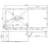 ts960450230-4-spec TS Chrome Drop in/Undermount Sink 960x450x230mm