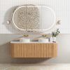 1500 1 OTBOW-WH Plywood Curve Fluted Wall Hung Vanity - 1500mm