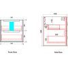51-600-Size AUWH51 Plywood Wall Hung Vanity - 600mm