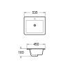 5345 CE5345 Insert Basin 535x450x180mm