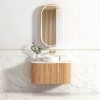 OTBOW-WH Plywood Curve Fluted Wall Hung Vanity - 900mm