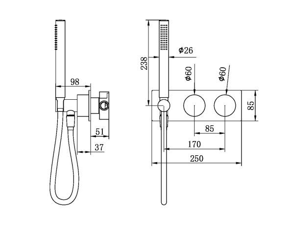 Progressive Shower System - Multi Colour