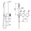 Progressive Shower System Separate Plate - Multi Colour