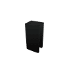 WB-BLK Con Radius/Round Corner Walk In Shower Screen - Colour