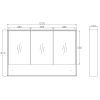 oti 1200 sc spec OT Wooden Shaving Cabinet 1200mm