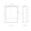 oti 600 sc spec OT Wooden Shaving Cabinet 600/750/900mm