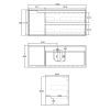 oti blk 120 6 OTBY-WH Plywood Black Oak Wall Hung Vanity - 1200mm Single