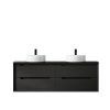 oti blk 1500d 4 OTBY-WH Plywood Black Oak Wall Hung Vanity - 1500mm Double