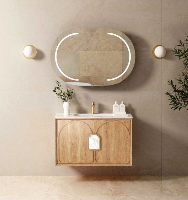 OTLA-WH Plywood Wooden Wall Hung Vanity - 900mm