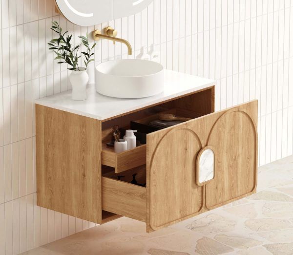 OTLA-WH Plywood Wooden Wall Hung Vanity - 900mm