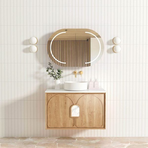 OTLA-WH Plywood Wooden Wall Hung Vanity - 900mm