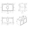 oti la 900 9 OTLA-WH Plywood Wooden Wall Hung Vanity - 900mm