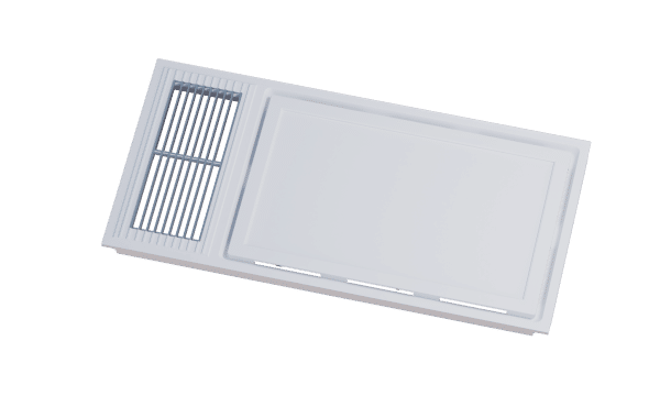 ZM02 Bathroom 3-in-1 Ventilation Fan, LED Light & Heater
