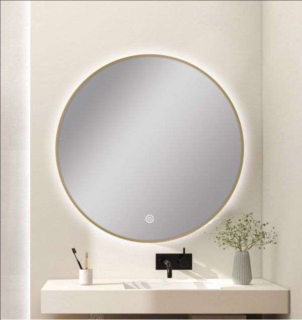 TS Framed Round LED Mirror 750mm - 4 Colours