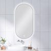 ts oval framed led bn TS Framed Oval LED Mirror 450x900mm - 4 Colours