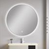 ts rnd led framed bn TS Framed Round LED Mirror 750mm - 4 Colours