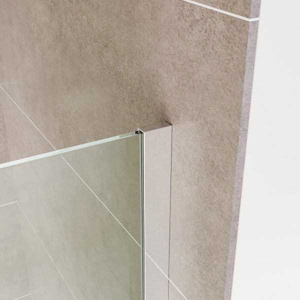 SS11 - Fixed Over Bath Chrome Shower Screen - 800mm