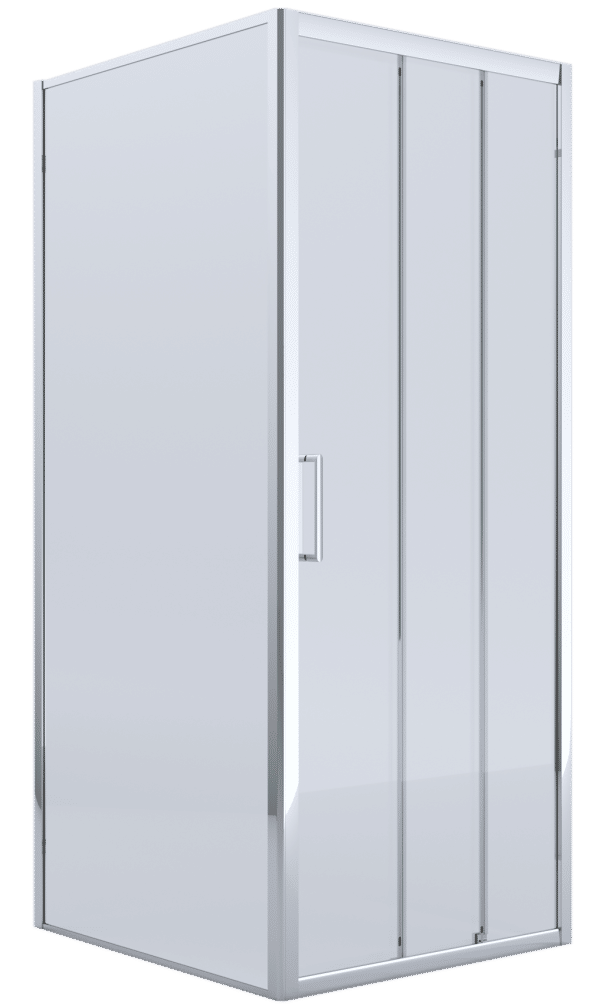 BV Special Order Three Panel Sliding Shower Screens Front & Side