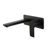1582bk TS1582BK Black Bath/Basin Wall Mixer with Spout Combination