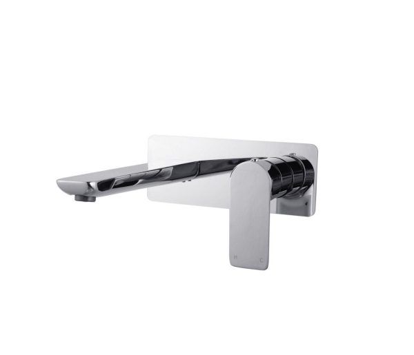 TS1582CH Chrome Bath/Basin Wall Mixer with Spout Combination