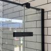 Image_20250108140506 SS08/17 - 10mm Black Frameless Shower Screen with Wall Channels with Seals Included - 950x950mm (Suit on 1000x1000 Base)