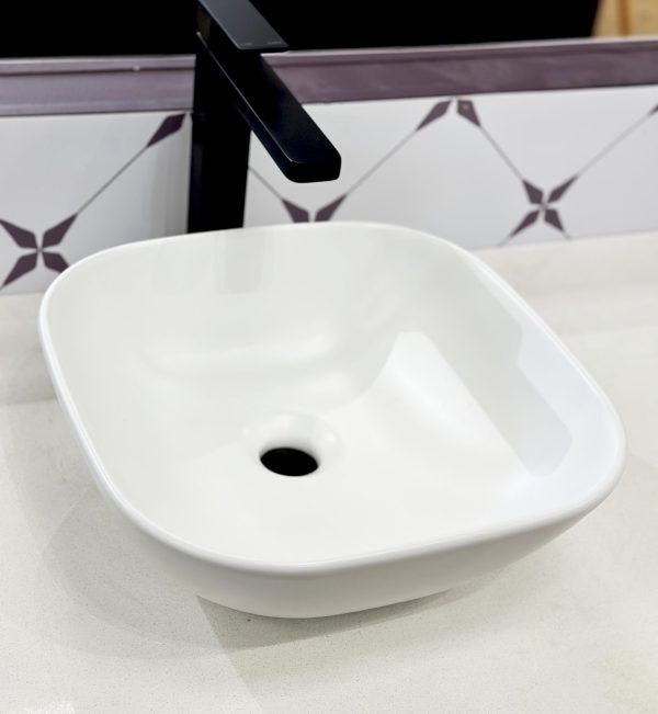 York-3635-MW Matte White Ceramic Basin 360x350x130mm