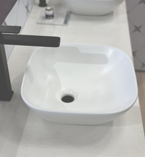 York-3635-MW Matte White Ceramic Basin 360x350x130mm