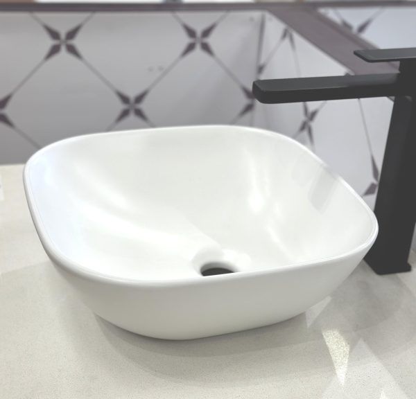 York-3635-MW Matte White Ceramic Basin 360x350x130mm