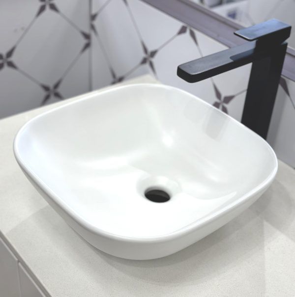 York-3635-MW Matte White Ceramic Basin 360x350x130mm