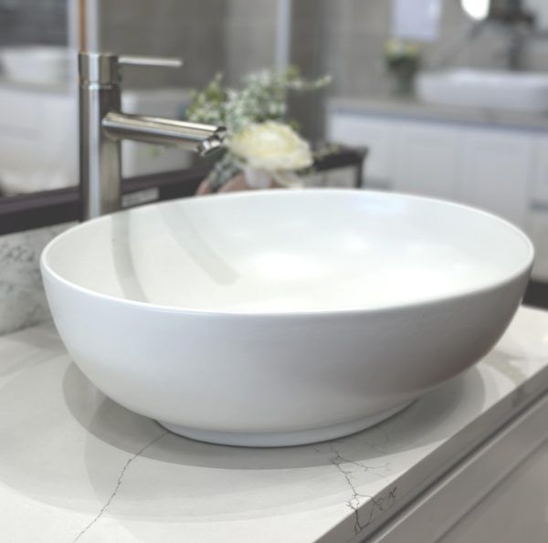 Mecca-5239-MW Matte White Ceramic Basin 520x395x130mm