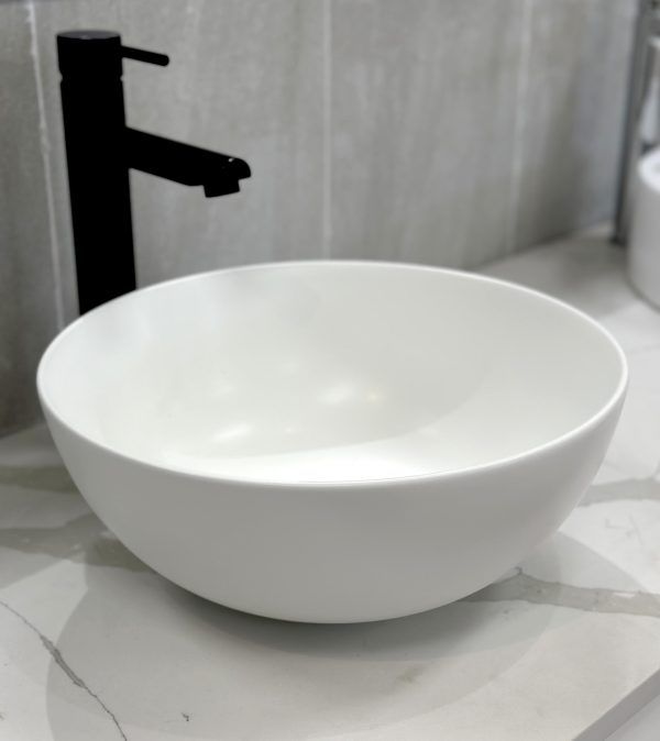 Opal-3535-MW Matte White Ceramic Basin 358x358x155mm