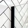Image_20250430095925 SS08/17 - 10mm Black Frameless Shower Screen with Wall Channels with Seals Included - 950x950mm (Suit on 1000x1000 Base)