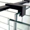 Image_20250430095928 SS08/17 - 10mm Black Frameless Shower Screen with Wall Channels with Seals Included - 950x950mm (Suit on 1000x1000 Base)