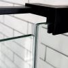 Image_20250430100122 SS08/17 - 10mm Black Frameless Shower Screen with Wall Channels with Seals Included - 950x950mm (Suit on 1000x1000 Base)