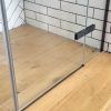 Image_20250430100128 SS08/17 - 10mm Black Frameless Shower Screen with Wall Channels with Seals Included - 950x950mm (Suit on 1000x1000 Base)