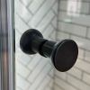 Image_20250430100136 SS08/17 - 10mm Black Frameless Shower Screen with Wall Channels with Seals Included - 950x950mm (Suit on 1000x1000 Base)