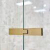 Image_20250430113402 SS08/17 - 10mm Brushed Gold Frameless Shower Screen with Wall Channels with Seals Included - 950x950mm (Suit on 1000x1000 Base)