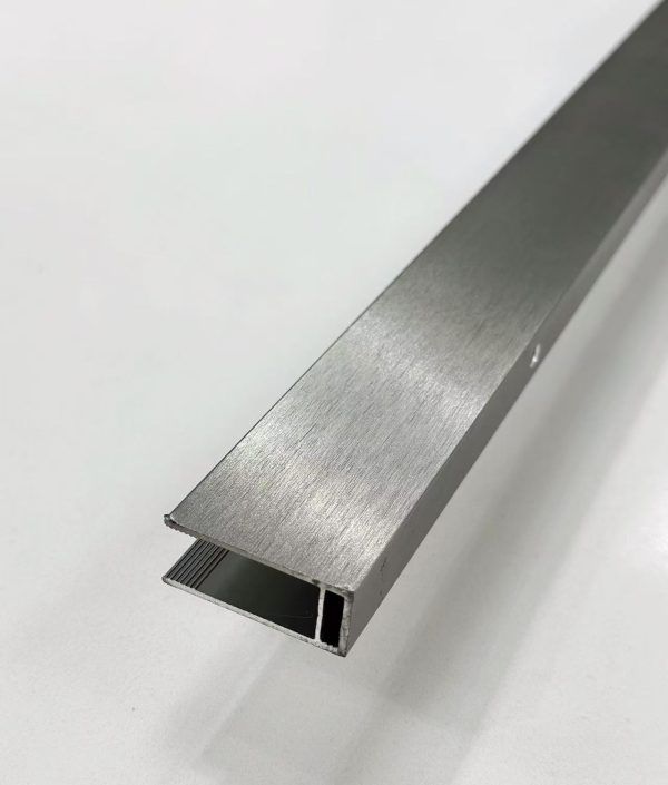 SS08/17 - 10mm Brushed Nickel Frameless Shower Screen with Wall Channels with Seals Included - 950x950mm (Suit on 1000x1000 Base)
