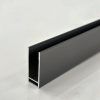 Image_20250430130449 SS08/17 - 10mm Gun Metal Frameless Shower Screen with Wall Channels with Seals Included - 1200x900mm