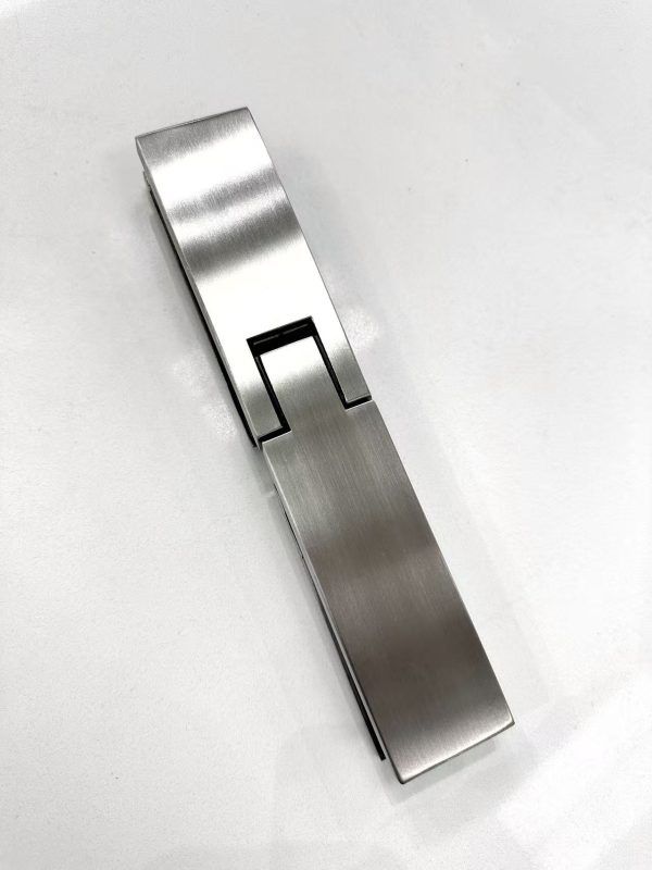 SS08/17 - 10mm Brushed Nickel Frameless Shower Screen with Wall Channels with Seals Included - 950x950mm (Suit on 1000x1000 Base)