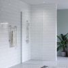 SS0817 BRUSHED NICKEL WALK IN SS0817 - Brushed Nickel Walk In Shower Screen with Wall Channel - 1000mm